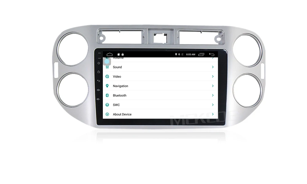 Discount HD 1024x600 Android 7.1  2G RAM  Car radio DVD GPS navi player for Volkswagen tiguan 2010 2011 2012 2013 2014 2015 2016 9