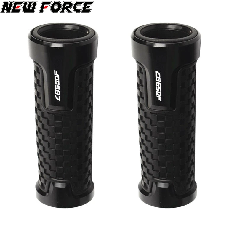 

22mm 7/8'' CNC Aluminum Rubber Motorcycle Anti-Skid Handle Grips grips handlebar FOR HONDA CB650F CB650R CB650 F