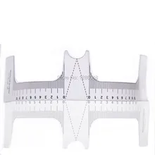 100 шт. для бровей правитель prictice для татуировки Starter бровей Трафарет Шаблон постоянный Макияж