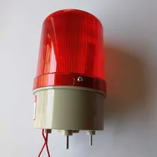 Предупреждение ющий свет JD-1101/AC220V красный светодиодный Аналоговый вращающийся аварийный проблесковый маяк аварийный свет автомобиля внимание освещение