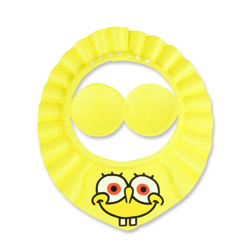 Enssu marque bébé enfants sûr shampooing douche bonnet de bain réglable élastique doux chapeau bob l'éponge maillot de bain bonnet de douche