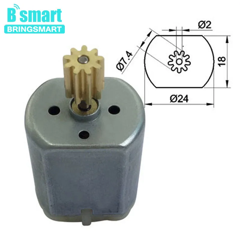 Bringsmart мини-мотор с зубчатой передачей M0.7-9T, высокоскоростной двигатель для транспортного средства, силовое окно, Автомобильный Дверной замок, зеркало заднего вида, мотор, 280 шт