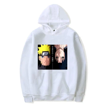 

Hot sale Naruto Hoodies Men Women Fall Winter Japanese Harajuku personalized print Anime Naruto Hoodies white sweatshirt