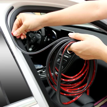 

10M Car Accessories Door Rubber Seal Strips Sticker For Mitsubishi Asx Lancer 10 9 Outlander 2013 Pajero Sport L200 Expo Eclipse