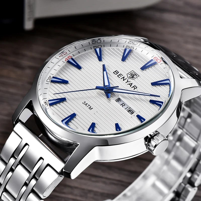  Wrist Watch Men BENYAR Men's Watches Quartz Top Brand Luxury Male Watches Chronograph Military Watc
