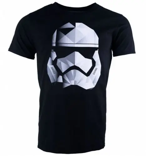 Официальный Мужской черный Звездные войны Geo Stormtrooper футболка крутая