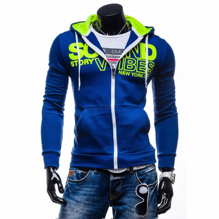 

Hoodies Men LaMax Pa Brand Letter Casual Hooded Slim Fit Zipper Hoodie Fashion Hoody 2017 Male Streetwear 2XL