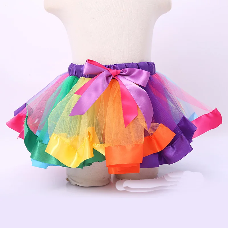 Hzirip/новые юбки Детская одежда г., новые весенне-летние вечерние юбки в стиле пэчворк для девочек модная юбка принцессы с помпоном милая детская юбка