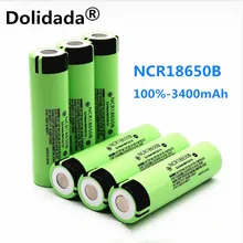 Dolidada Оригинальная 18650 батарея 3400mah 3,7 v литиевая батарея для panasonic NCR18650B 3400mah 3,7 V 18650 батарея