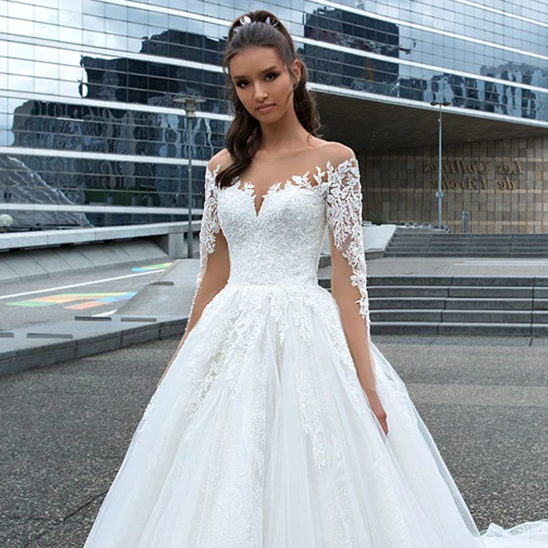 Appliques Wedding Dress 2019 (3)