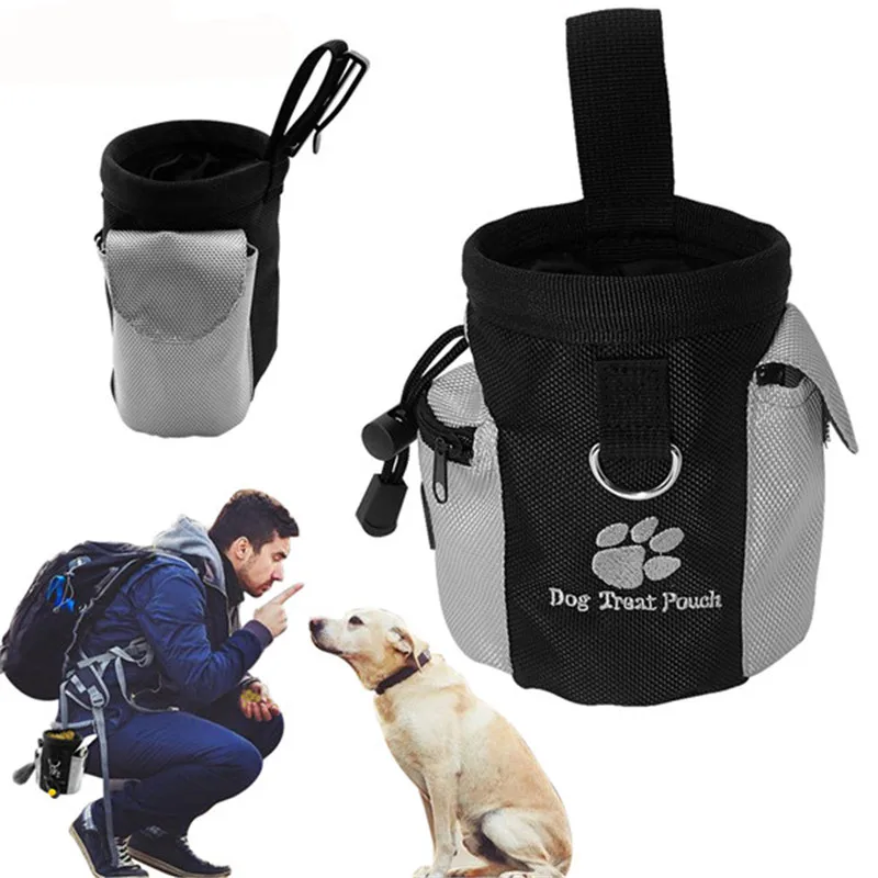 Elastic Dog Leash Nylon Adjustable Waist Belt Safety with Dog Obedience Agility Training Treat Bag Pet Training Supplies2