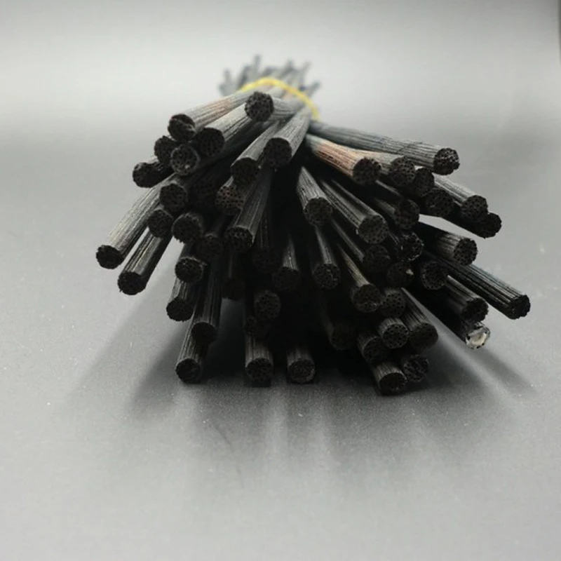 New 50Pcs Black Fragrance Oil Diffuser Rattan Reed Replacement Stick Home Decor Set