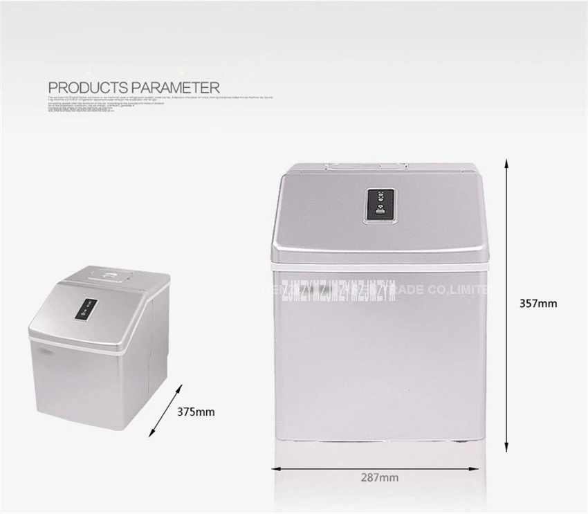 1 шт. HZB-13F 13kgs/24 ч Портативный автоматический льдогенератор, бытовые ice cube сделать машина для домашнего использования, бар, кафе
