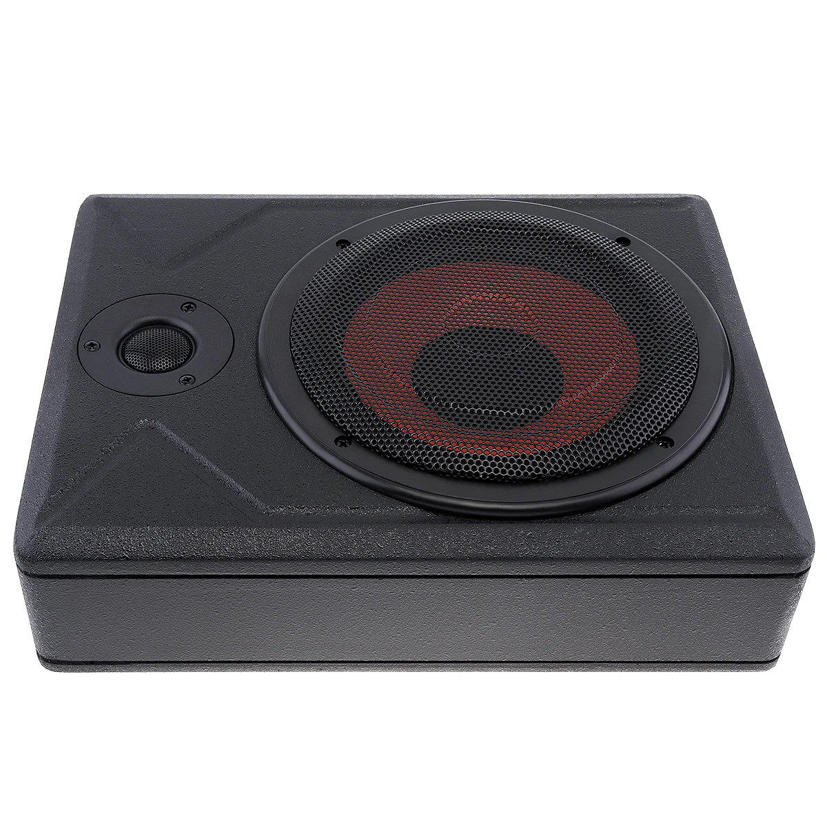 Altavoz Universal de Subwoofer de coche de 10 pulgadas 600 W Delgado coche bajo asiento coche activo Subwoofer amplificador de bajo altavoz negro fuselaje slim Altavoz Universal de Subwoofer de coche de 10 pulgadas 600 W Delgado coche bajo asiento coche activo Subwoofer amplificador de bajo altavoz negro fuselaje slim