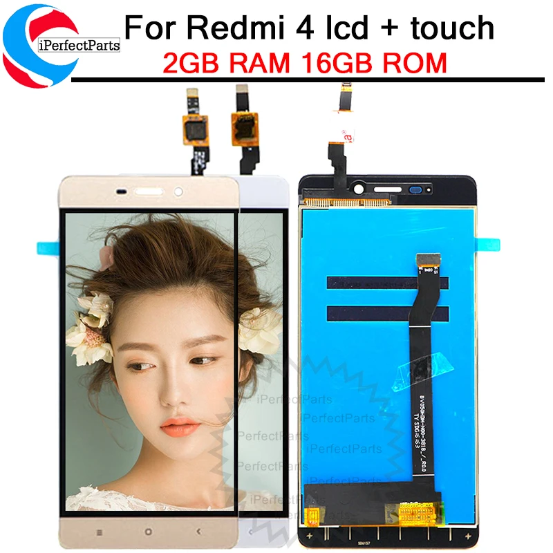 5 0 &quotдля Xiaomi Redmi 4 Hongmi ЖК-экран 2 Гб ОЗУ 16 ПЗУ дисплей сенсорный экран дигитайзер