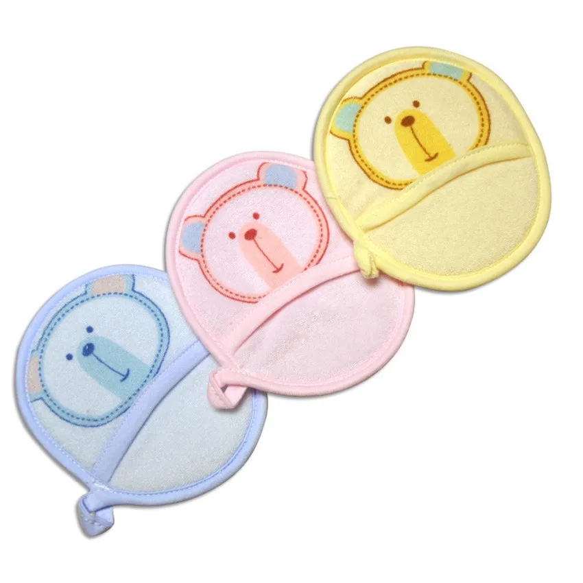 New Design Cartoon Soft Baby Bath Brush For Newborn Baby Shower Wash