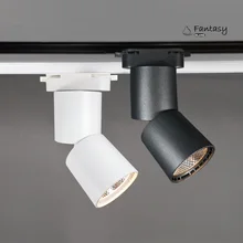 Фантазийный остров 90 ° 180 ° Вращающийся складной Трековый прожектор светодиодный точечные Потолочные светильники COB 5 Вт для гостиной спальни фоновая лампа