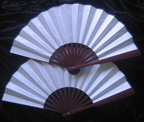 10 inches Folding Blank Man Fan DIY Large Bamboo Chinese Traditional