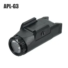 APL-G3 400 lumenów pistolet broń latarka taktyczna stała/chwilowa/Strobe Compact broń Picatinny Rail Mounted dla Glock polowanie