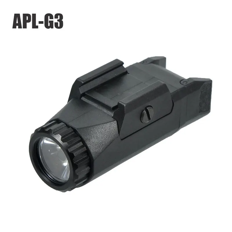 

APL-G3 400 Lumens Pistol Weapon Tactical Light Constant/Momentary/Strobe Compact Weapon Picatinny Rail Mounted for Glock Hunting