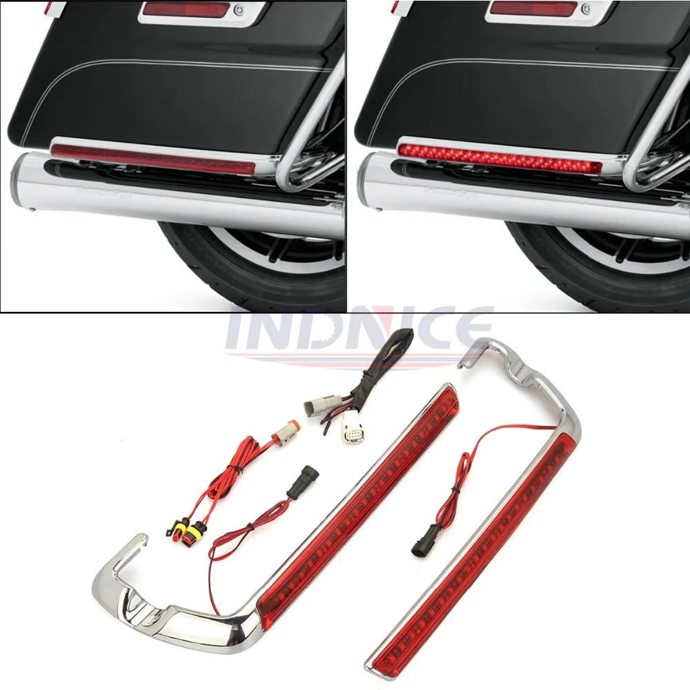 Electra Glide FLHTCU FLHX Red Lens Saddlebag marker Light For Harley Street glide saddlebag side light 2014-2018 2015 2016 Electra Glide FLHTCU FLHX Red Lens Saddlebag marker Light For Harley Street glide saddlebag side light 2014-2018 2015 2016