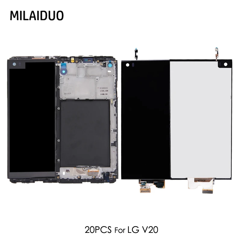 

20 PCS LCD Display For LG V20 H910 H918 H990 VS995 VS996 Touch Screen Digitizer With Frame Assembly Replacement Original