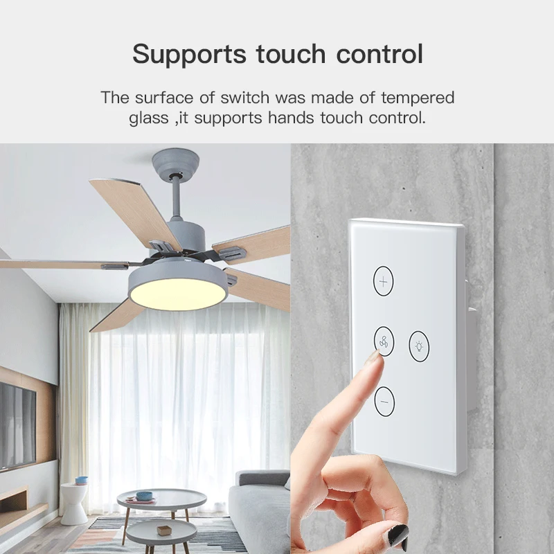

intelligent home fan / light 2 in 1 switch smart app control ceiling lamp fan controller