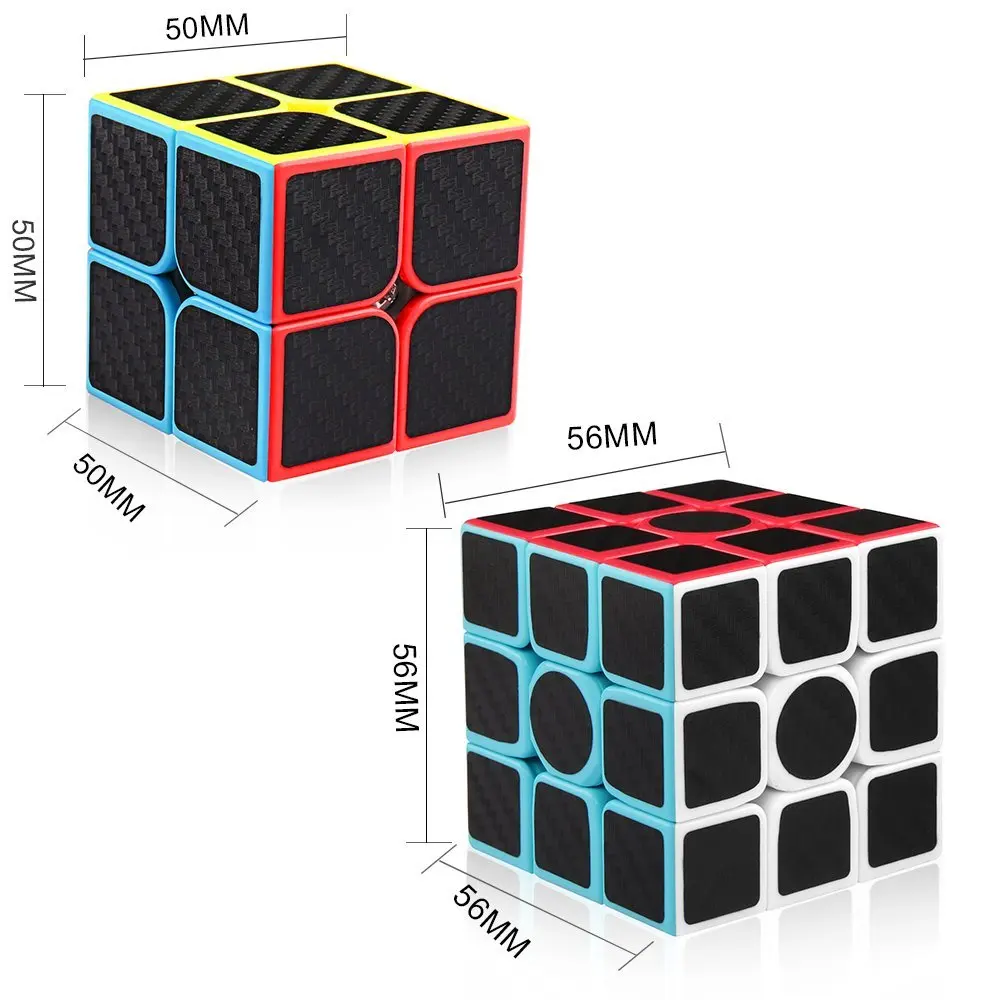 QIYI 2 шт./компл. 2x2x2 3x3x3 Волшебные кубики детские игрушки скоростной пазл кубик