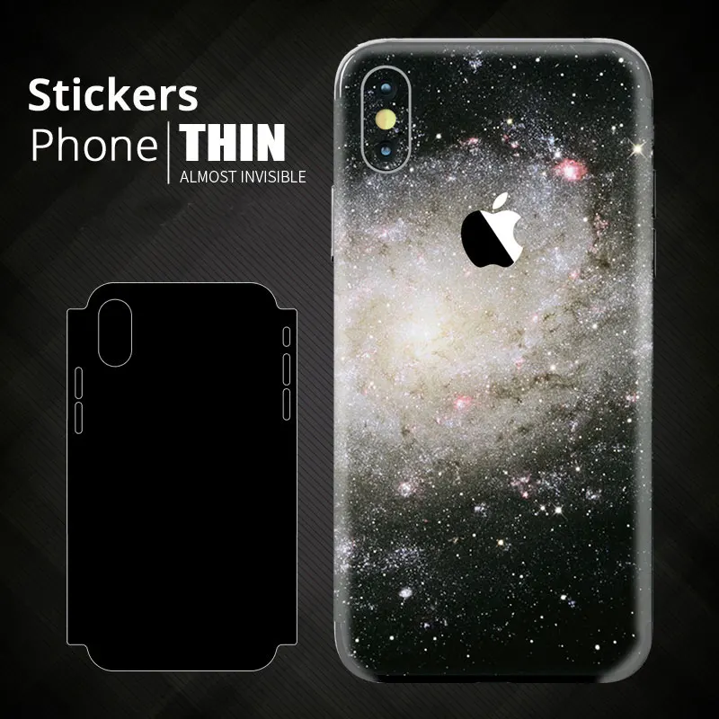 

New Stickers for IPhone X Back Film Protective Cover Stickers for iPhone X 10 Phone Color Back Film Paster Space Star Series