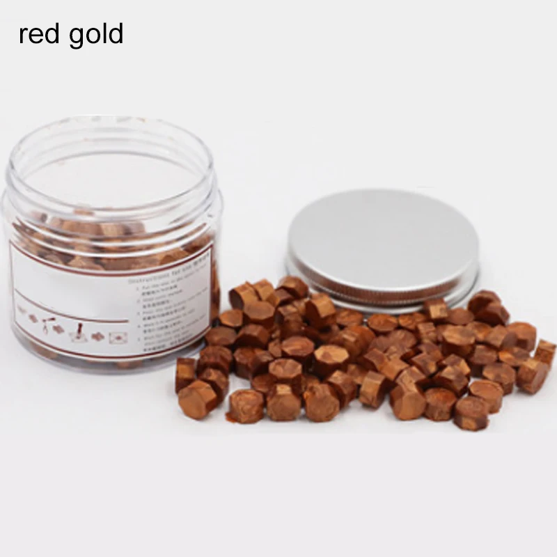 150Pcs5. 8*5 см винтажный высококачественный уплотнительный воск декоративный конверт пригласительное письмо поздравительная открытка подарки - Цвет: red gold