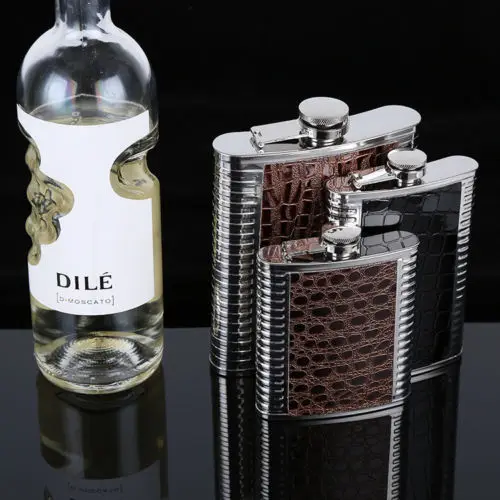 

New 6-9oz Amazing Hip Flasks Stainless Steel Plain Glitter Various Color Liquor Whiskey Alcohol Flask Funnel Pocket Wine Bottle