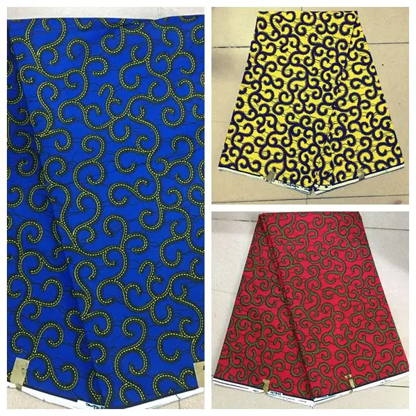 

Dutch Wax Holland Aso Ebi 6yard/lot Latest Nigerian Ankara Fabric Sewing Material High Quality Cotton veritable Wax Hollandais