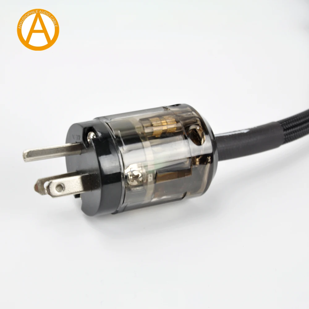 ANAUDIOPHILE Premium Power Cable For Amplifier Preamp DAC PC Projector CD Player Turntable HiFi Audio Power Cord US EURO Plug