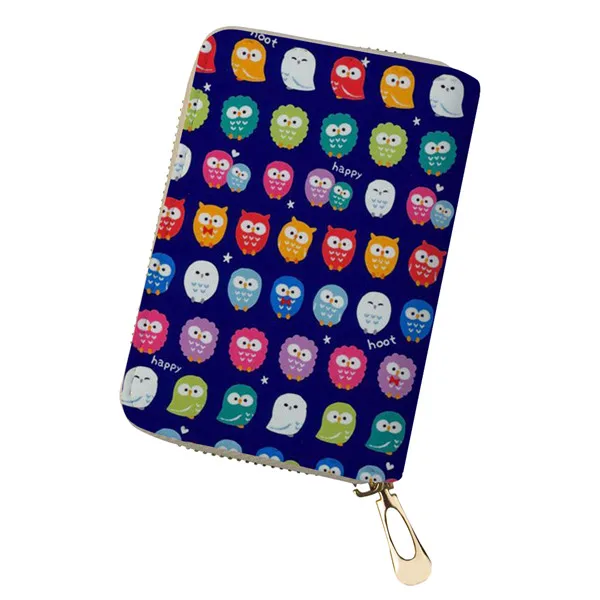 ELVISWORDS Обложка для паспорта для женщин кошелек чехол милый сова шаблон Футляр для карт, Дамский держатель для карт для путешествий - Цвет: ALP264Z5