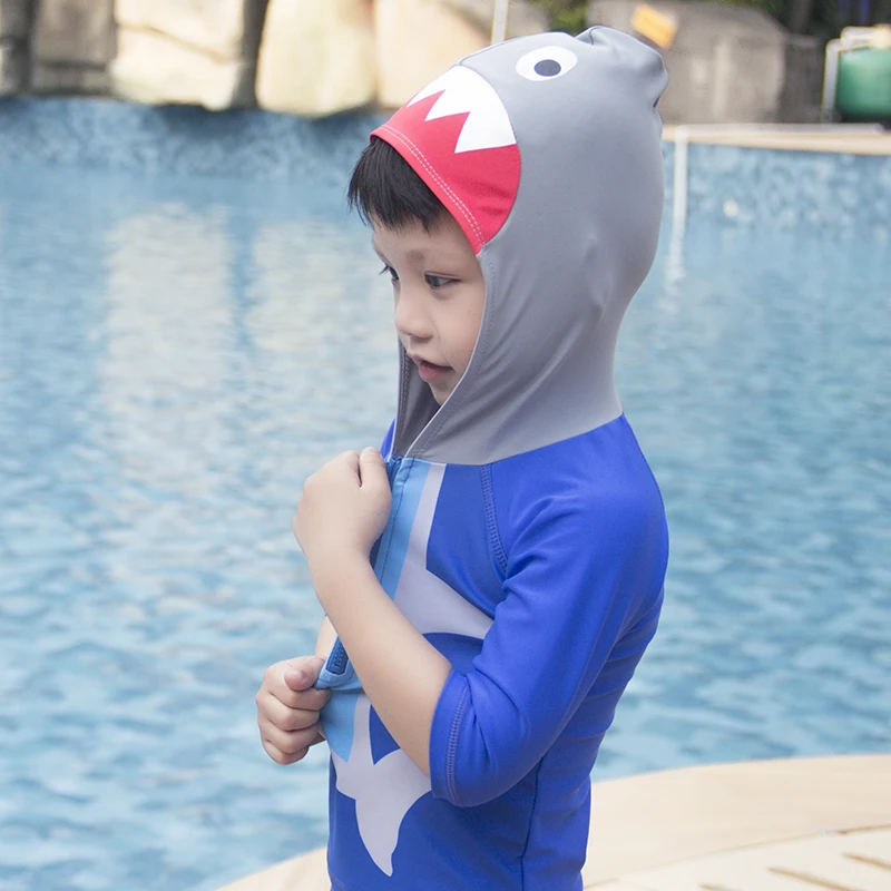 Купальный костюм для мальчиков из двух предметов, детский купальный костюм с шапкой, надувные изделия для плавания, детская одежда для пляжа, купальный костюм-SW925