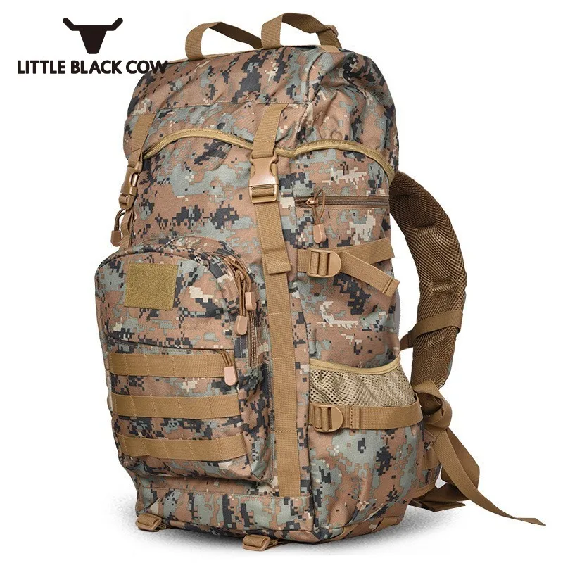 

Top Quality 50L Capacity Backpack Military 3P Waterproof Bag Harajuku Camo Printed Mochila Army MOLLE School Backpack Laptop Bag