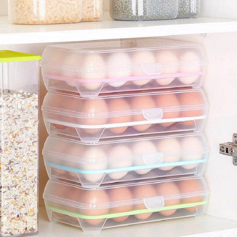 1PC 15 Cells Egg Holder Tray Refrigerator Fridge Eggs Storage Box Case Container 1PC 15 Cells Egg Holder Tray Refrigerator Fridge Eggs Storage Box Case Container