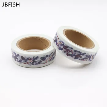 

JBFISH Japanese Washi Tapes Green Decorative Adhesive Masking Tape Set 1PCS/Lot 8039