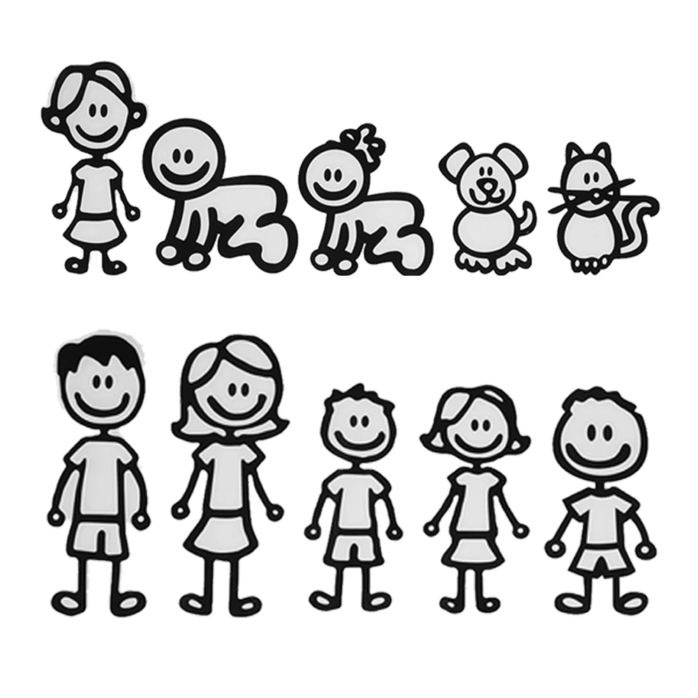 New Family Member Car Sticker diy Car Decal Decoration ...