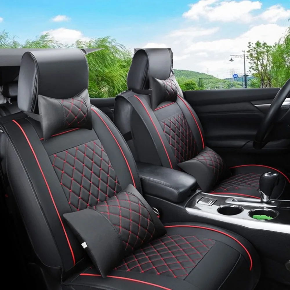Universal Car Seat Cover 5 Seats 7PCS PU Leather Seat Universal Car Seat Cover 5 Seats 7PCS PU Leather Seat