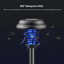 Аккумуляторная светодиодная с солнечной батареей инсектицидная лампа Электронный Fly Жук ловушка для насекомых Zapper вредителей Отклонить УФ ловушка света на открытом воздухе садовый светильник