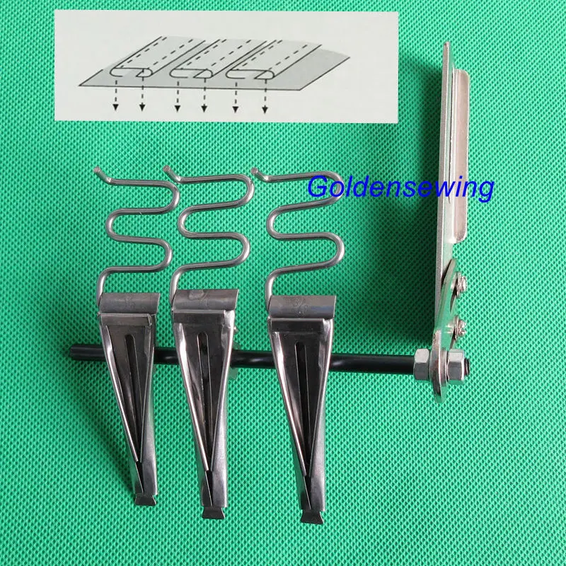 

Triple stripe multi tape folder binder attachment for Kansai Special multi needle sewing machine please choose your wanted size