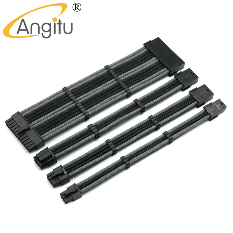 Изготовление на заказ компьютера 24Pin ATX ЦП 8Pin GPU PCIe 6Pin PCI E удлинитель питания
