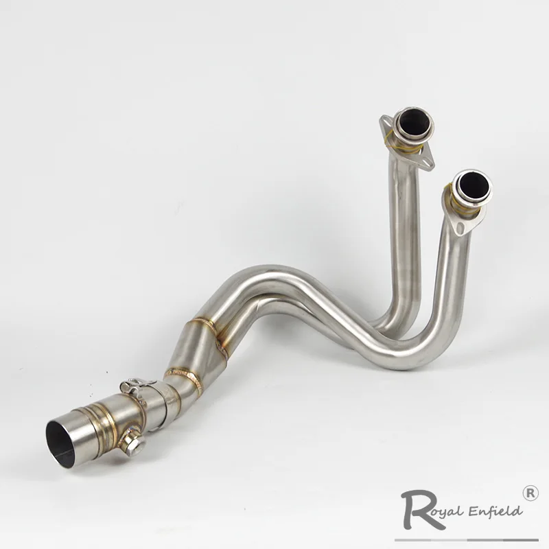ER6N de Escape de la motocicleta escapar Moto frontal de acero inoxidable medio enlace tubo silenciador encabezados para Kawasaki ER6N ER6F Ninja650