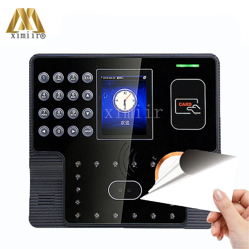 

Facial Time Attendance And Access Control With MF IC Card Reader ZK Iface101 Touch Screen 200 Users Face Time And Attendance