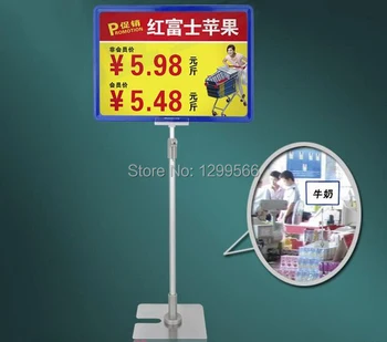 

10 Sets free shipping pop advertising poster display stand rack A4 frame price tag sign label Promotions card showing holder J03