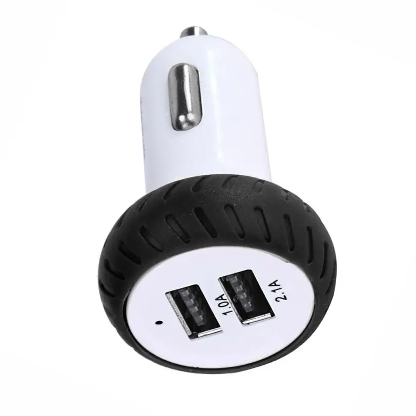 AUTO Car-styling Mini Dual 2 Port 12V USB Auto In Car Charger Adapter Adaptor Charging  Aux Auto car-styling