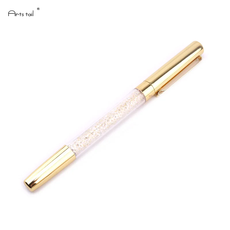 3 шт. Кристалл подпись ручка с бриллиантами цвета: золотистый, серебристый канцелярские принадлежности подарок шариковая ручка