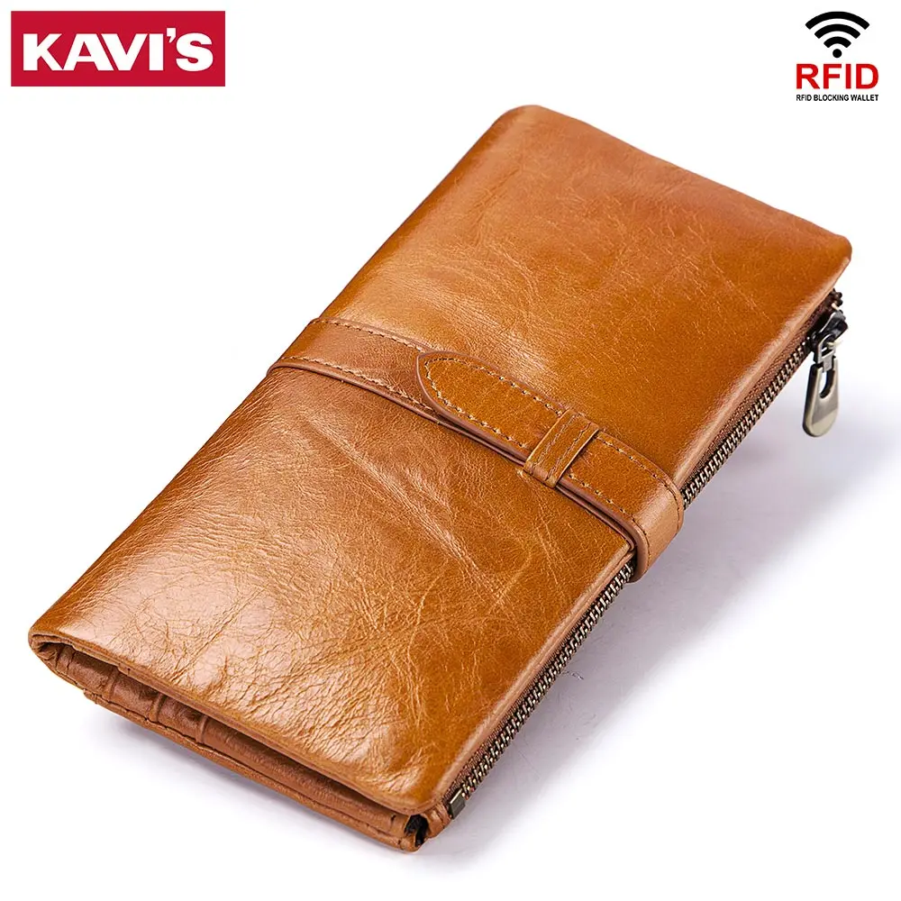 Pаспродажа КАВИС из натуральной коровьей кожи Для женщин кошелек женский бумажник, кошелек Portomonee клатч, сумочка для денег леди удобный держатель для к...