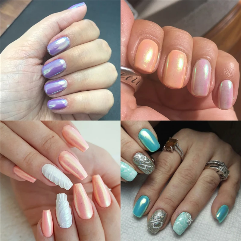 1 шт неоновый блеск-Порошок Хамелеон зеркало с русалкой блестит Nailart пигмент ногтей Пыль УФ гель голографический порошок для ногтей